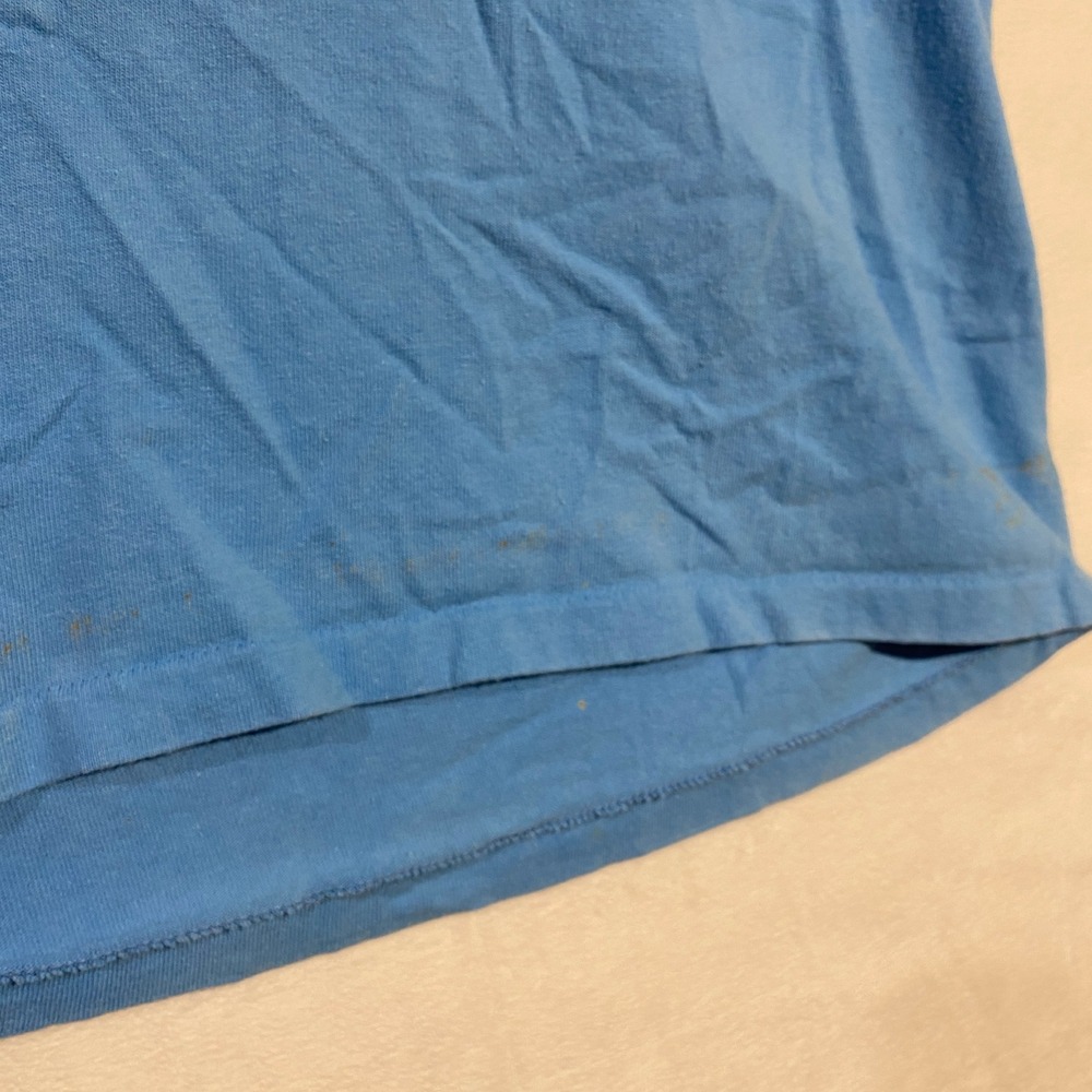 Vintage Jimmy'Z Boogie Woody T Shirt Blue Graphic Surf Skate 80s Made in USA M - Picture 3 of 12